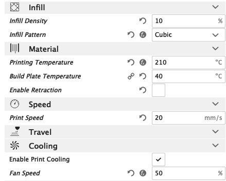 cura settings 2